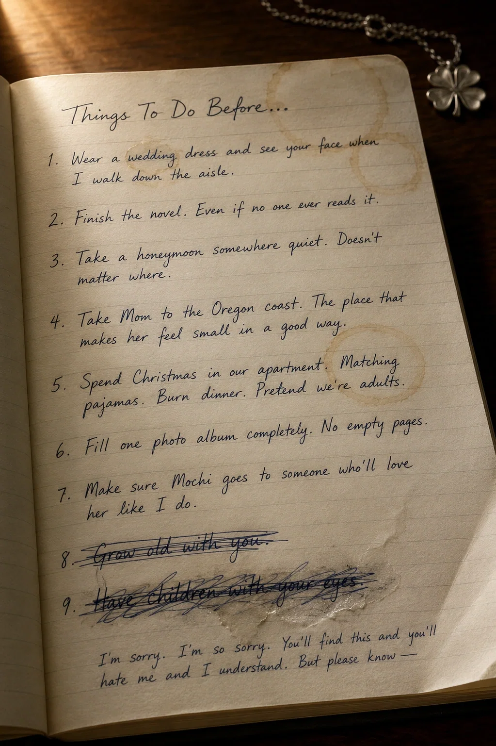 Diary page, Bucket List, Things To Do Before...