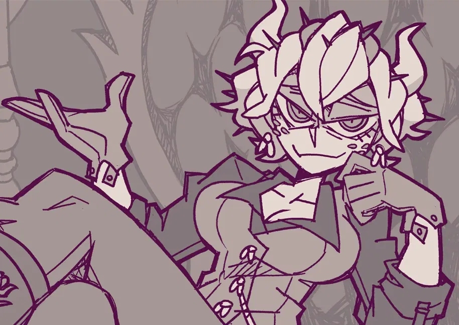 Beelzebub sitting