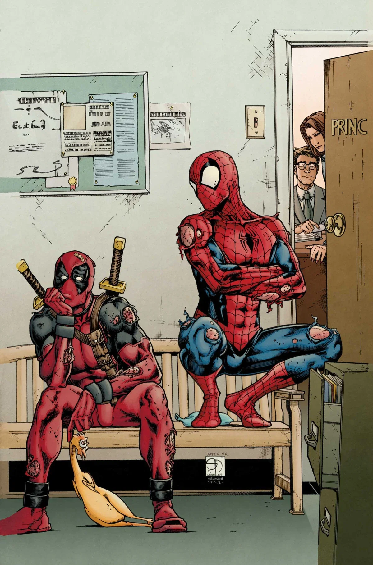 Deadpool and spider man