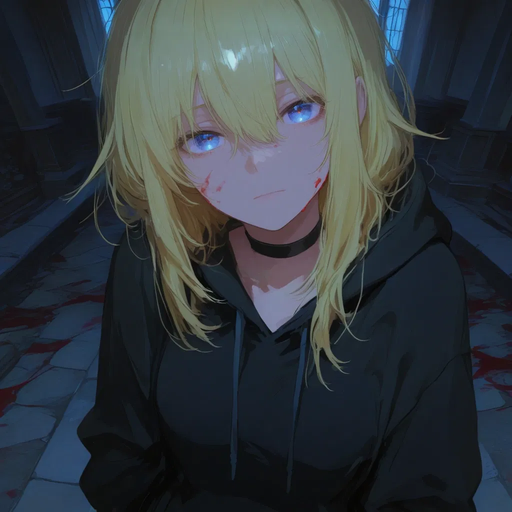 She looks at you