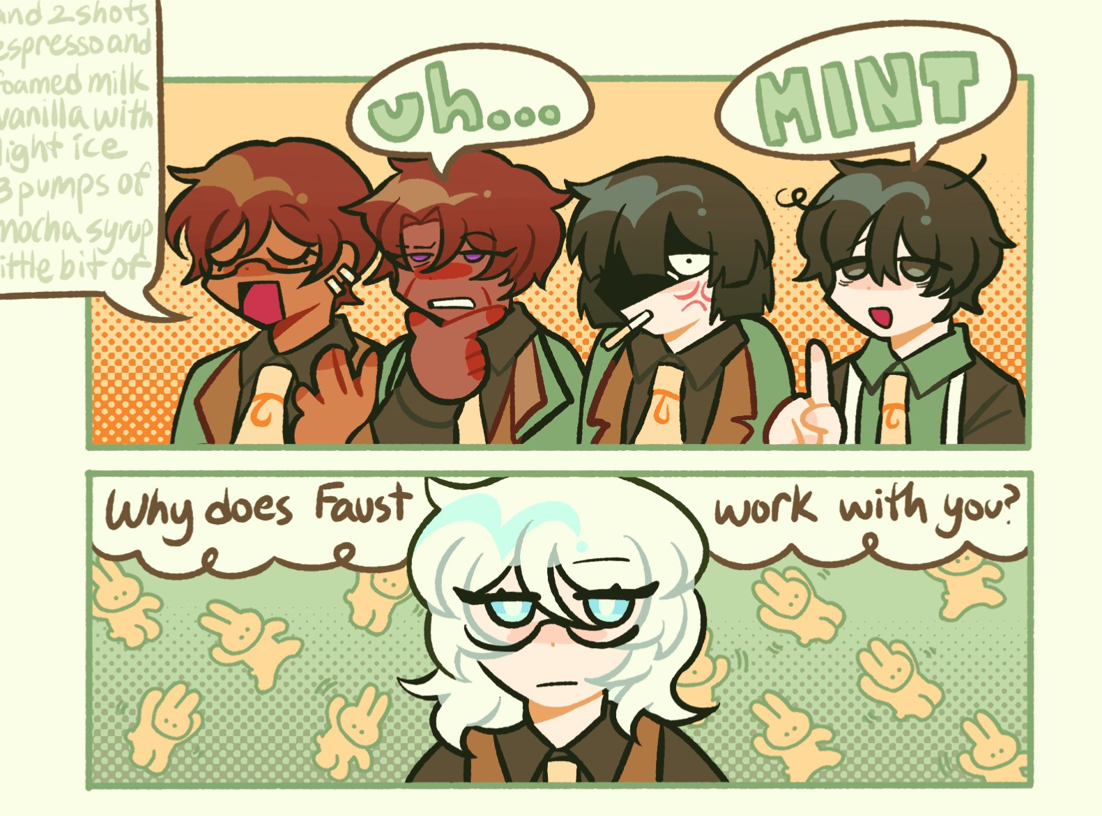 Faust - “Milk tea by yours truly.” [Seven Association South Section 4]